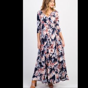 Pink blush Maxi Maternity Dress